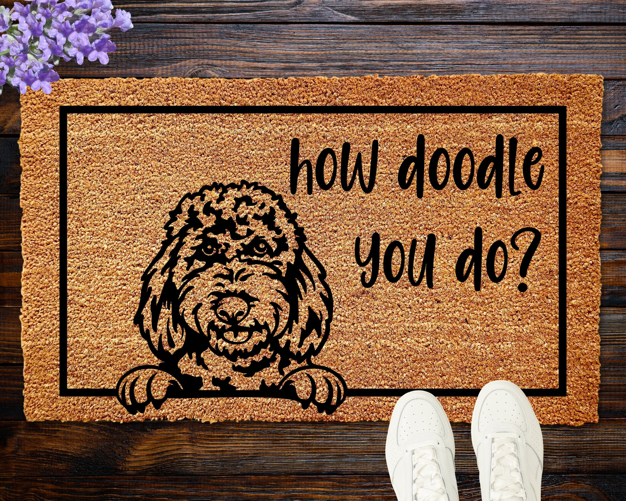 How Doodle You Do Doormat Goldendoodle Labradoodle Dog Gift Dog Decor Dog Rug Welcome Mat Dog Saying Dog Lover Gift Doodle Gifts Etsy