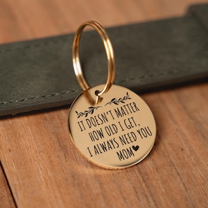 I Need You Mom Keychain Charm, Gifts for Mom, Mom Gifts, Small Gifts for Mom, Mothers day gifts for mom from daughter, son,Mom Birthday Gift image 3