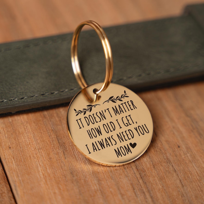 I Need You Mom Keychain Charm, Gifts for Mom, Mom Gifts, Small Gifts for Mom, Mothers day gifts for mom from daughter, son,Mom Birthday Gift image 3