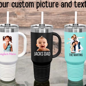 Benutzerdefinierter 40-Unzen-Becher mit Foto, 40-Unzen-Tasse mit benutzerdefiniertem Foto, Muttertagsgeschenk, personalisiertes Fotogeschenk, Geschenk für Mutter, Geschenk für Oma