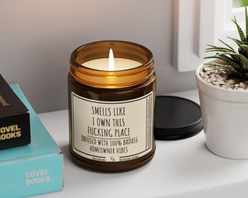 New Homeowner Gift, Housewarming Candle, Funny New House Gift, Christmas Gift, Closing Gift, Condo Owner, Closing Gift for House image 2