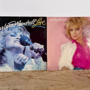 2 Barbara Mandrell Vinyl Record Albums/Class Country/80s Country/Barbara Mandrell Live/Love Is Fair/Sleeping Single in a Double Bed/Vintage