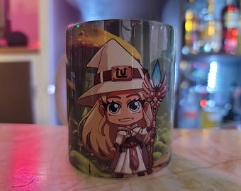Taza con mascota de Level Up Cup