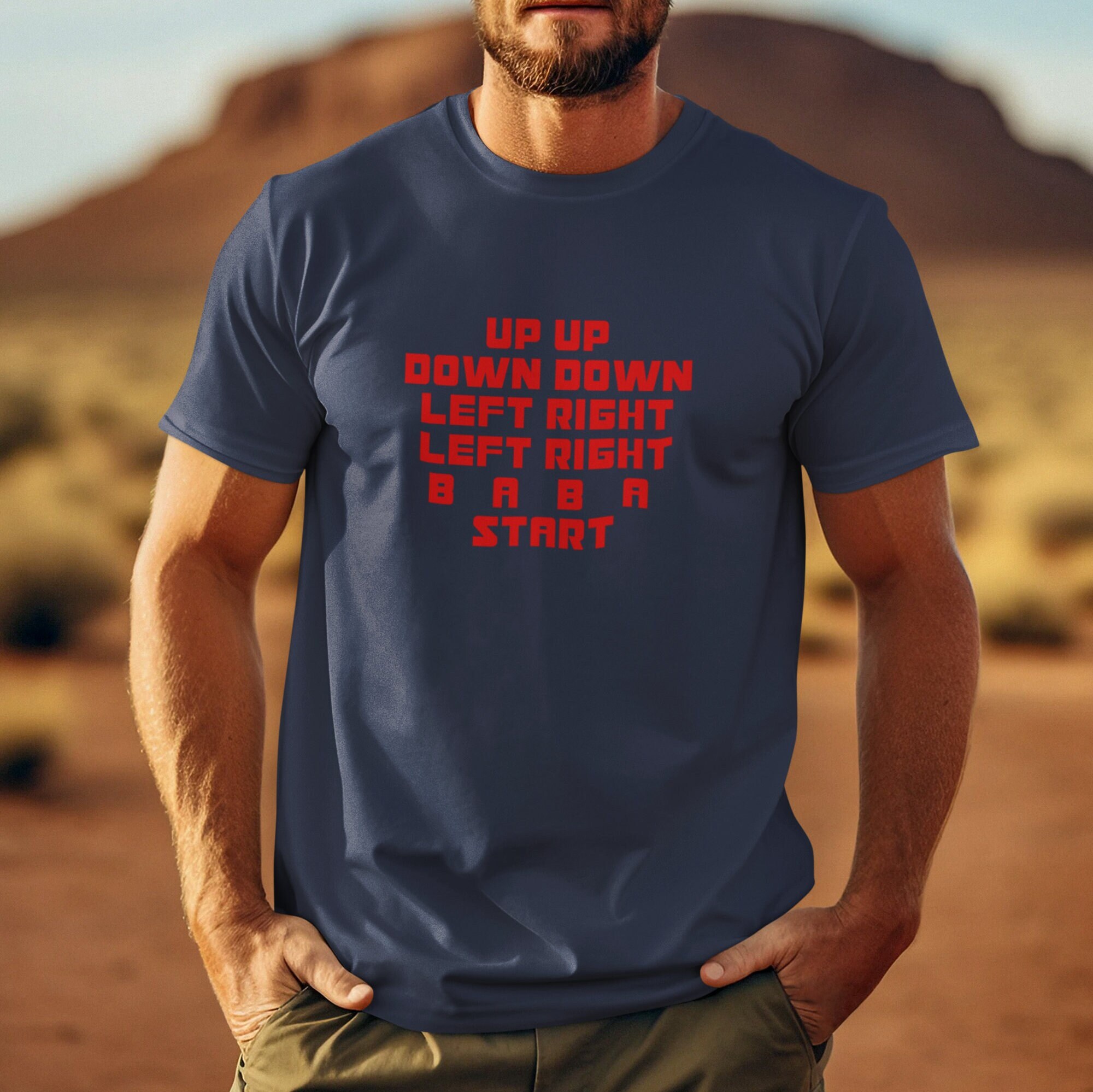 Nintendo Secret Code Shirt, up up Down Down Left Right Left Right ...