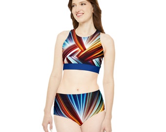 Set bikini sportivo Geo-Splash