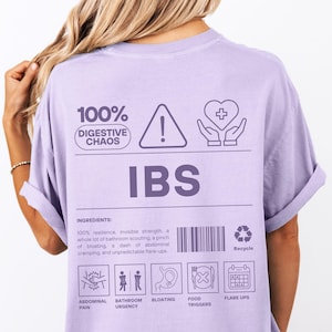 Camiseta para el síndrome del intestino irritable, regalo para un superviviente de dolor de estómago, me duele el estómago, enfermedad de Crohn, problemas estomacales, regalo para el síndrome del intestino irritable, enfermedad invisible.