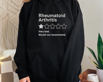 Rheumatoid Arthritis Awareness Hoodie, RA Warrior Shirt gift invisible disability fighting RA Invisible Illness Medical Trauma Spoon Theory