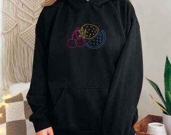 Sweat à capuche pansexuel subtil, chemise fruitée Pan Pride chemise drapeau pansexuel subtile des années 2000 des années 2000 à la mode fierté Pan pull, cadeau de Noël pour LGBTQ