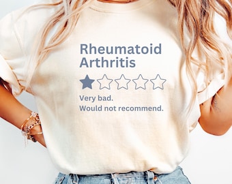 Reumatoid artrit medvetenhetströja RA-krigare gåva osynlig funktionsnedsättning kämpar RA osynlig sjukdom medicinsk trauma skedteori