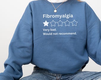 Fibromyalgia Sweatshirt, Chronic Illness Crewneck Sweater, Chronic Pain Shirt, Invisible Illness Rare Disease Spoon Theory Fibro Awareness