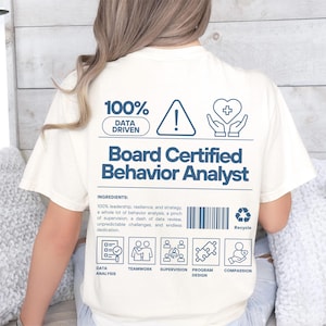 Board Certified Behavior Analyst Shirt, BCBA Shirt, Autism Awareness T-shirt, Gift for Bcba Group RBT ABA Sped Teacher Shirt Neurodiversity