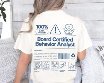 Board Certified Behavior Analyst Shirt, BCBA Shirt, Autism Awareness T-shirt, Gift for Bcba Group RBT ABA Sped Teacher Shirt Neurodiversity