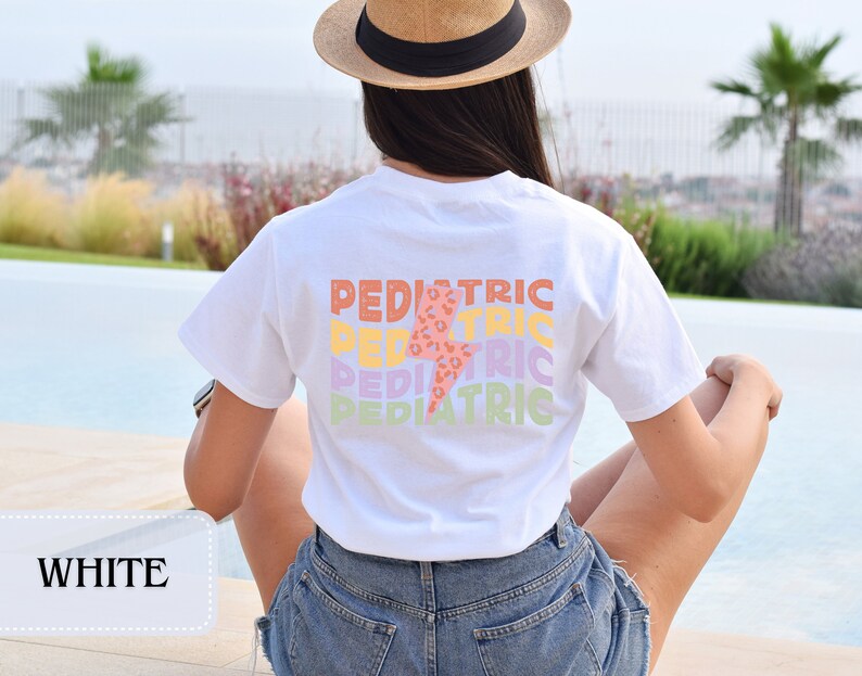 Pediatric Nurse Tshirt Back Print Peds Nurse Shirt Pediatric Tee Picu