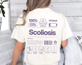 Camiseta de concienciación sobre la escoliosis, junio es el mes de la concienciación sobre la escoliosis, camiseta de guerrero de la escoliosis, trauma médico, problemas crónicos de columna, dolor de espalda