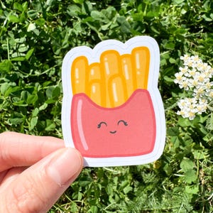 Süßer Pommes Aufkleber | kawaii Fast Food Sticker