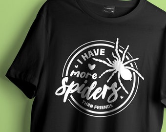 Hand drawn vector T-shirt design, vector graphic SVG, PDF, dxf. Tshirt, mug, DIY projects. Tarantula spider fan gift. Cricut Silhouette.