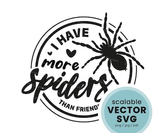 Hand drawn vector T-shirt design, vector graphic SVG, PDF, dxf. Tshirt, mug, DIY projects. Tarantula spider fan gift. Cricut Silhouette.