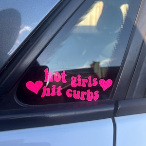 Hot girls hit curbs sticker