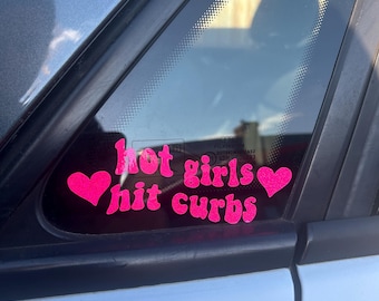 Sticker filles chaudes heurtant le trottoir