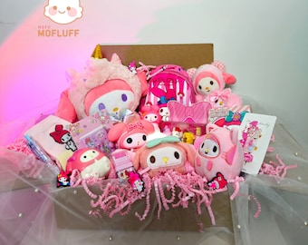 My Melody Cute Kawaii Mystery Box Sanrio Gift Box Briefpapierdoos, Schoolaccessoires, Wearables, Sieraden, Tas, Handtas, Knuffels, LED-lamp