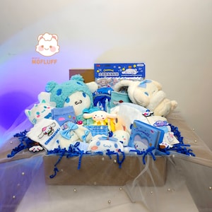 Cinnamoroll Cute Kawaii Mystery Box Sanrio Gift Box Scatola di cancelleria, Accessori per la scuola, Indossabili, Gioielli, Borsa a mano, Peluche, Lampada a LED