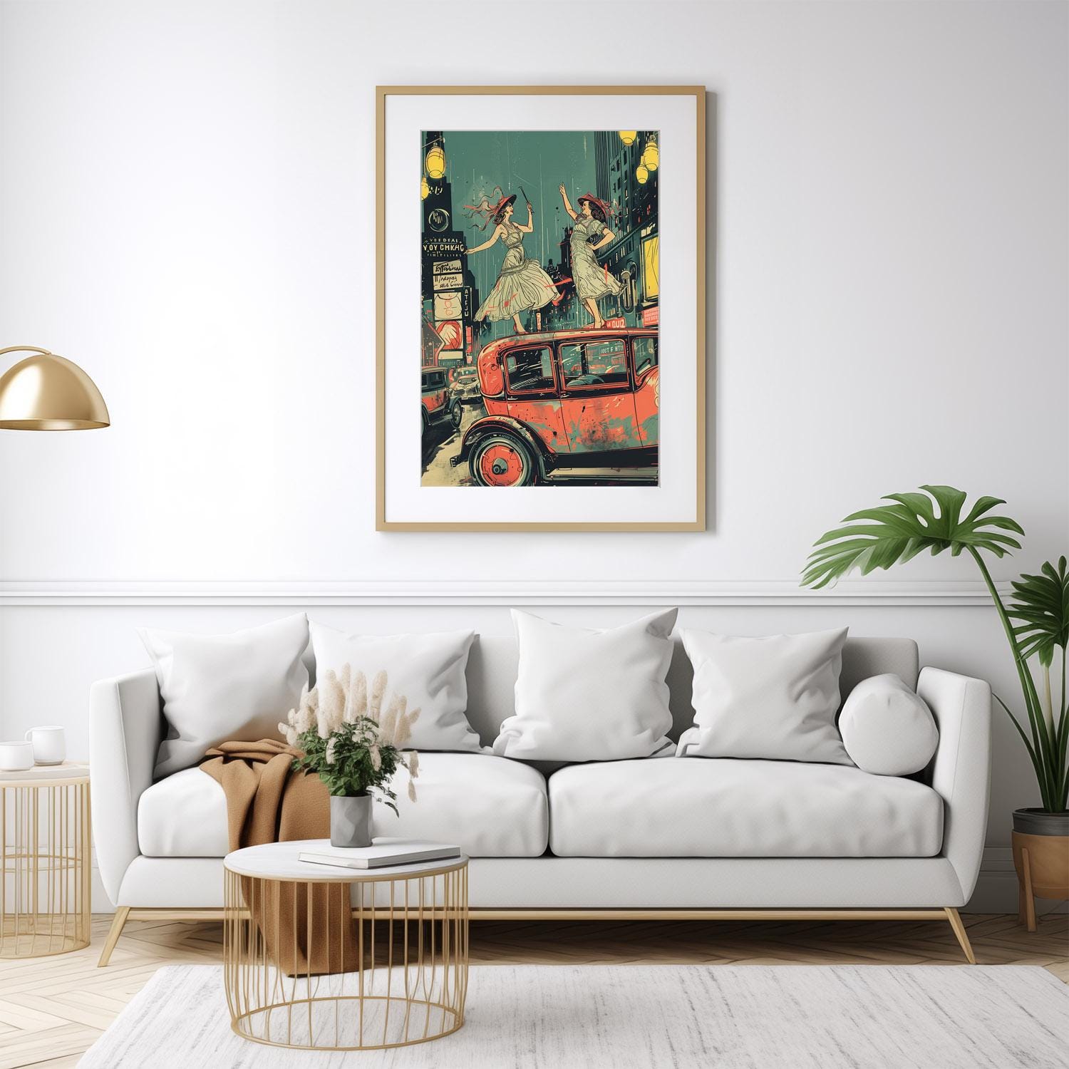Art Deco Flapper Wall Art Print Roaring 20s Jazz Age Nightlife Vintage ...