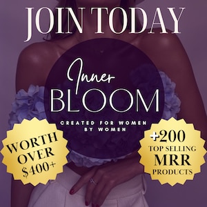 Inner Bloom DFY Wealth & Wellbeing Academy Mega Bundle with Master Resell Rights Includes 200+ MRR Products and More Faceless Digital Sale