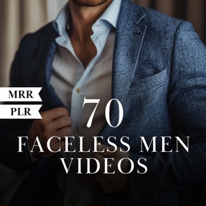 70 FACELESS MEN videos Dark Aesthetic Faceless Digital Marketing Motivational Instagram Post Social Media Reels Tiktok DFY Content