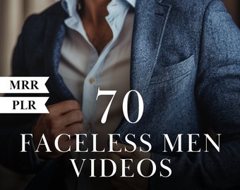 70 FACELESS MEN Videos Dark Aesthetic Faceless Digital Marketing Motivation Instagram Post Social Media Reels Tiktok DFY Content