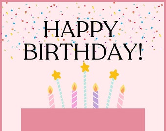 Happy Birthday Gift Tag | Birthday Gift Ideas | Tag for Gift Card | DIGITAL DOWNLOAD