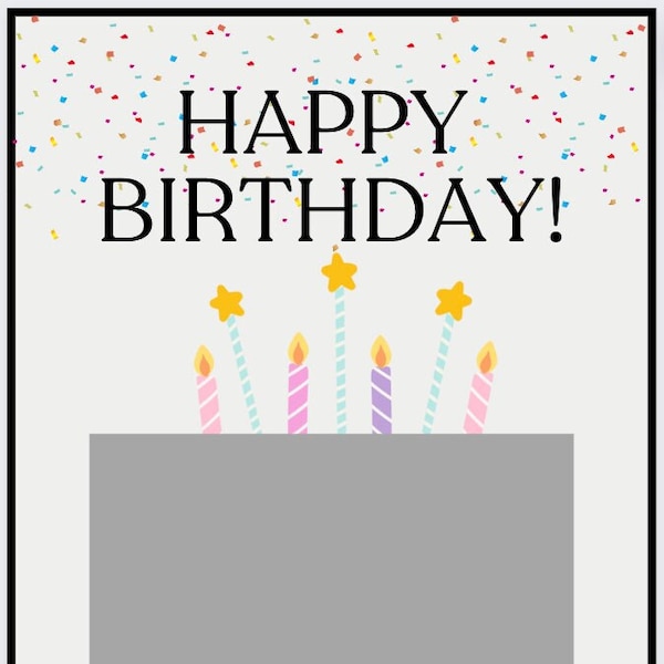 Happy Birthday Gift Tag | Birthday Gift Ideas | Tag for Gift Card | DIGITAL DOWNLOAD