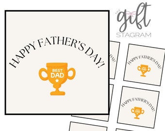 Happy Father's Day Gift Tag | DIGITAL DOWNLOAD | Father's Day Gift Tag | Father's Day Gift Ideas | 3x3" Tag