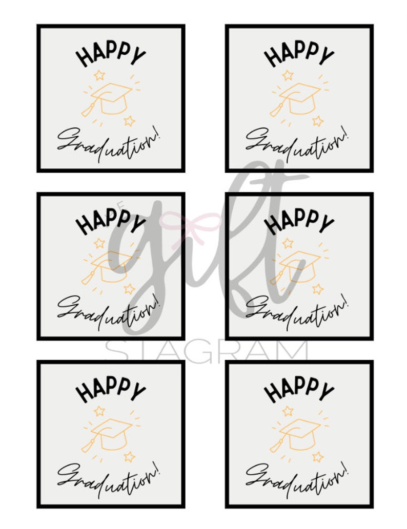 Happy Graduation Gift Tag | DIGITAL DOWNLOAD | Grad Gift Tag ...