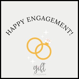 Engaged Tag Happy Engagement Gift Tag | DIGITAL DOWNLOAD | Engagement Gift Ideas ...