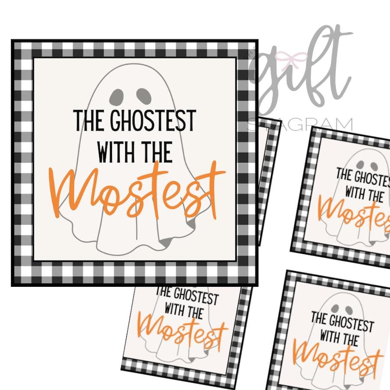 To the Ghostess With the Mostess Gift Tag | DIGITAL DOWNLOAD ...