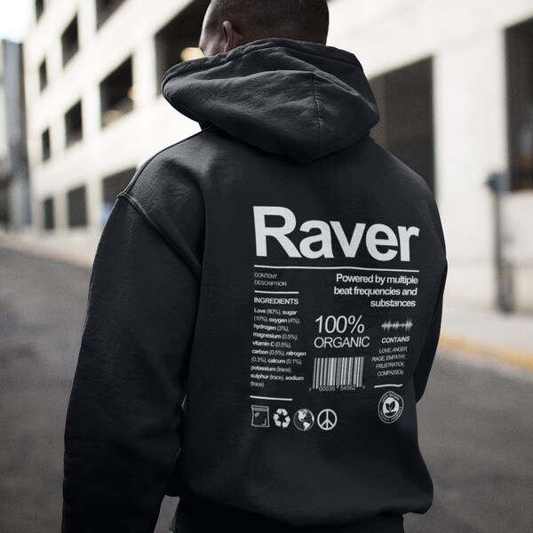 Rave outfit for festival hoodie, techno hoodie gift for music lover, rave wear unisex, club outfit