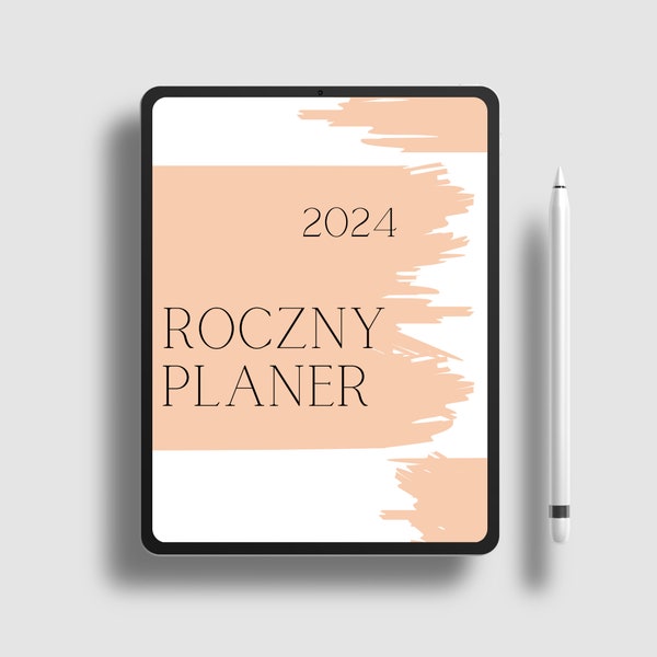 Planer Roczny Na 2024, Cyfrowy Produkt, Kalendarz Na 2024, Kalendarz Minimalistyczny, Planer Dla Kobiet, Elegancki Planer, Kalendarz, Planer