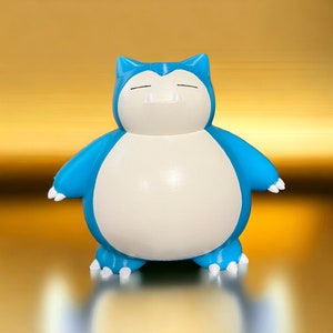3D gedrucktes & handbemaltes Snorlax