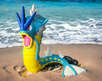 Gyarados drukowany w 3D i malowany ręcznie/Pokemon/Latający/Woda