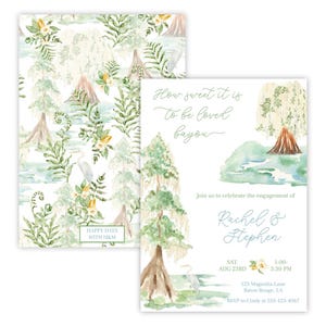 Bayou Engagement Party Invitation | How Sweet It Is To Be Loved Bayou | Bridal Shower | Digital Invite | New Orleans | Louisiana Theme