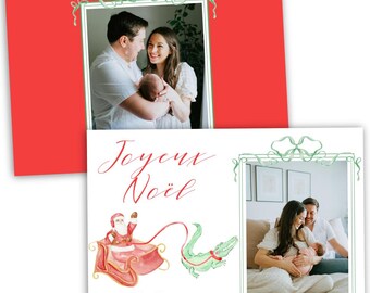 Cajun Christmas Card | Digital Holiday Card | Green | Bayou | Photo Card | Family | Custom | Grandmillennial | Greenery