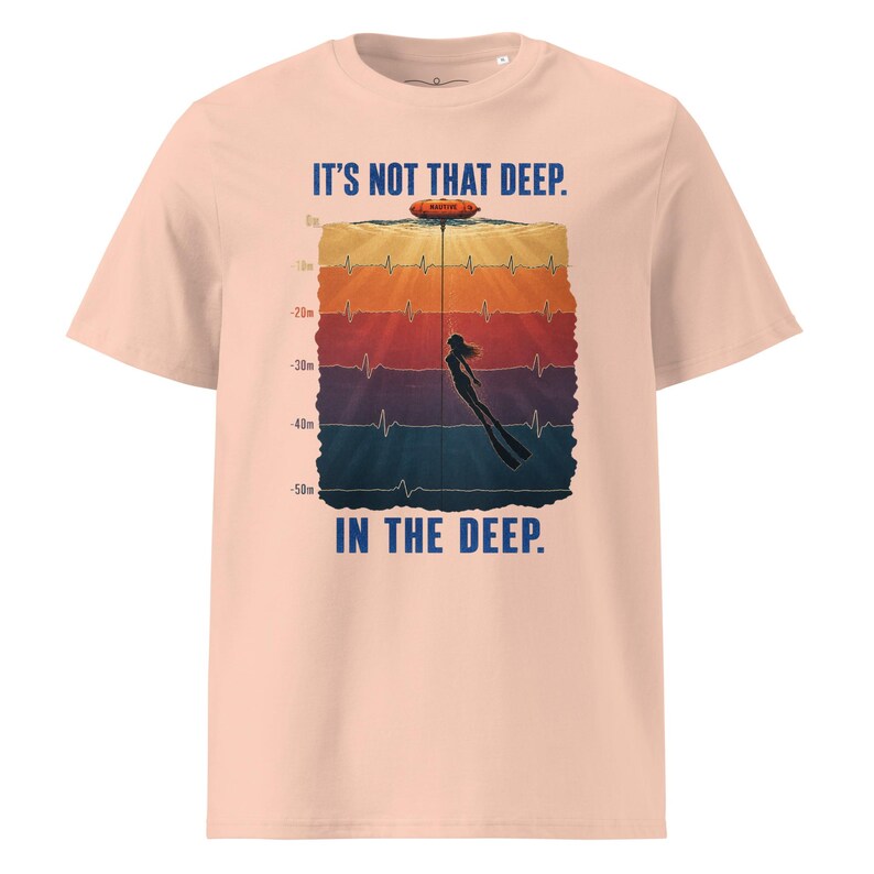 Fridyknings-T-shirt – Den är inte så djup | Ocean T-shirt | Ekologisk bomull 180 g/meter bild 17