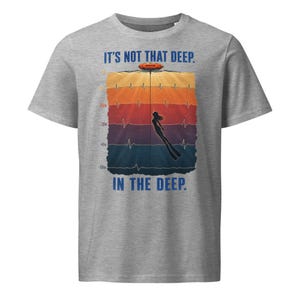 Freediving T-Shirt – It’s Not That Deep - Ocean T-Shirt - Organic cotton 155 g/m