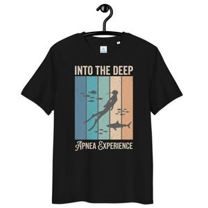Naudic Into the Deep - Apnea - Unisex T-Shirt aus 100% Bio-Baumwolle