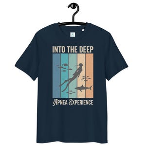 Naudic Into the Deep - Apnea - Unisex T-Shirt aus 100% Bio-Baumwolle