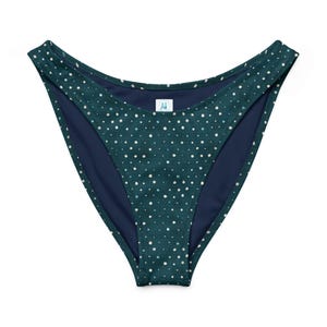 Braguita de bikini con estampado de tiburón ballena y corte en V | Braguita de bikini reciclada con estampado de tiburón ballena | Trajes de baño sostenibles para combinar | Trajes de baño ecológicos imagen 6