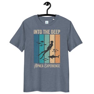 Naudic Into the Deep - Apnea - Unisex T-Shirt aus 100% Bio-Baumwolle