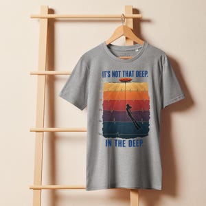 Freediving T-Shirt – It’s Not That Deep - Ocean T-Shirt - Organic cotton 155 g/m