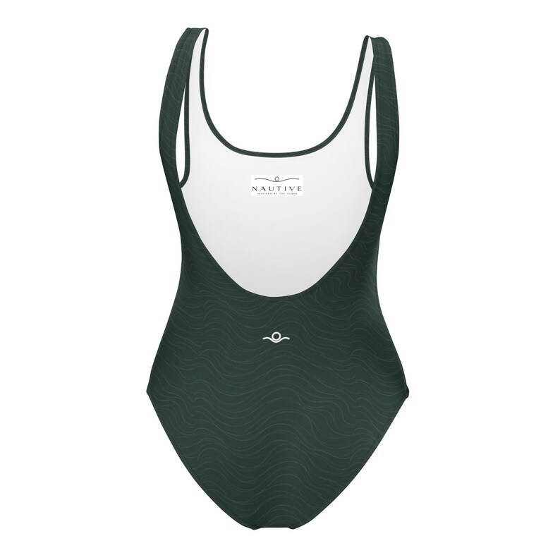 Current One Piece Swimsuit | Minimalist Ocean Swimwear | Recycled Women's Swimsuit | Coastal Bathing Suit | NAUTIVE