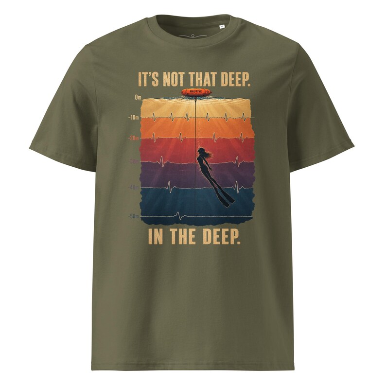 Freediving T-Shirt – It’s Not That Deep  -  Ocean T-Shirt - Organic cotton